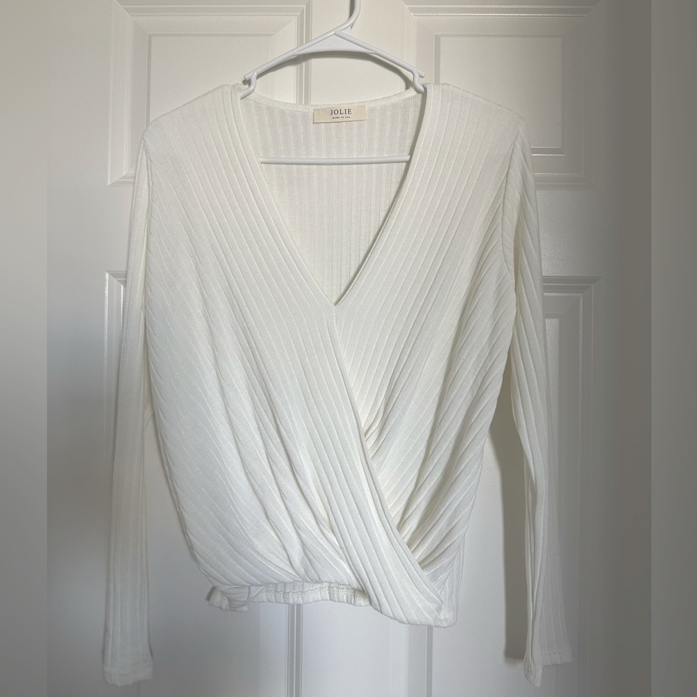 White longsleeve top